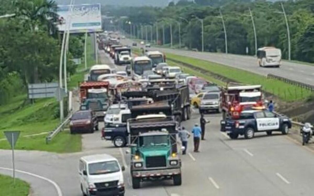 LO ÚLTIMO| Camioneros realizan caravana hacia la Presidencia