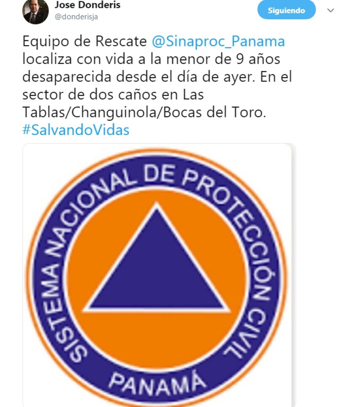 Localizan con vida a la menor de 9 años desaparecida