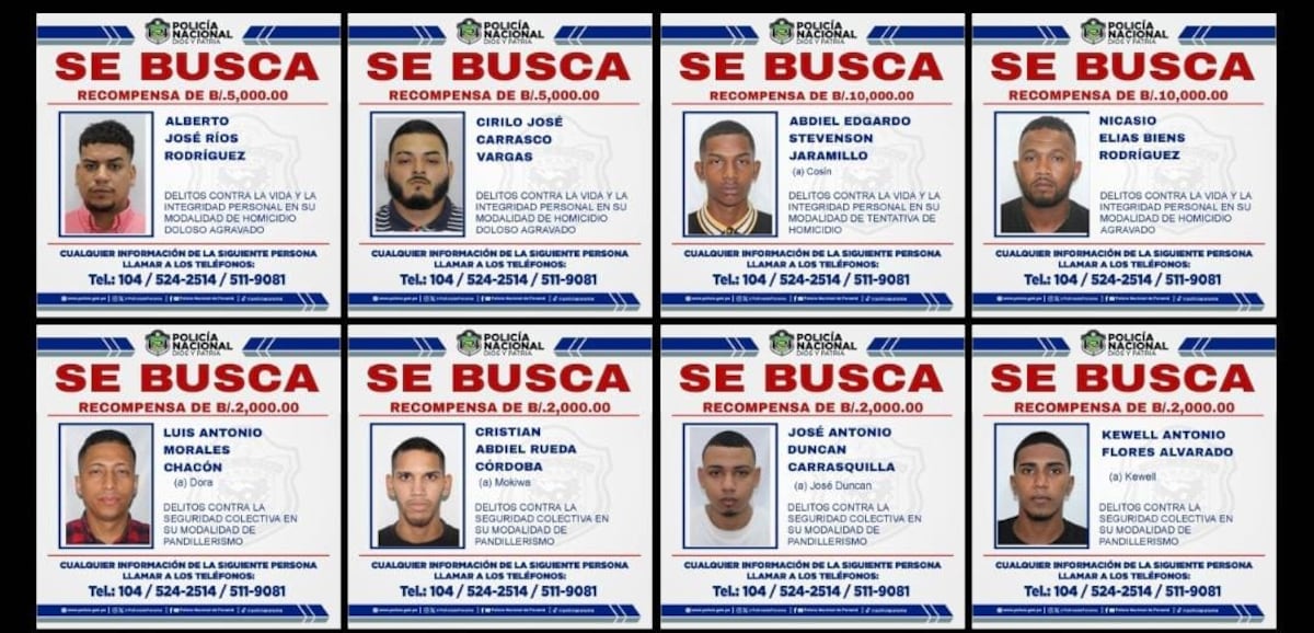 $100 mil$ por su cabeza. Buscan a 33 pandilleros (cayeron dos) y entre esos a alias ‘Roberth’ líder de Mafia Filipinas