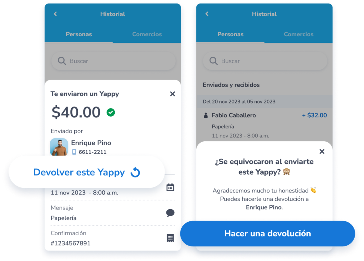La actualización de Yappy llega con sorpresas: ¡Ahora puedes devolver dinero con un solo clic!
