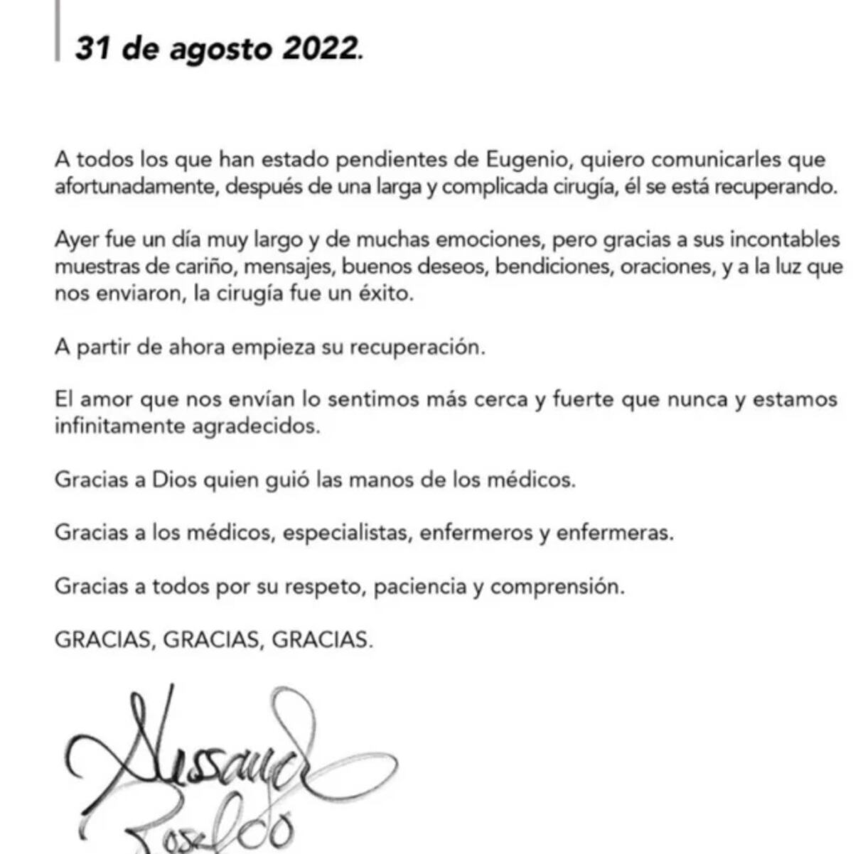 “El dolor más fuerte de mi vida”: Eugenio Derbez reapareció para contar que sufrió 15 fracturas