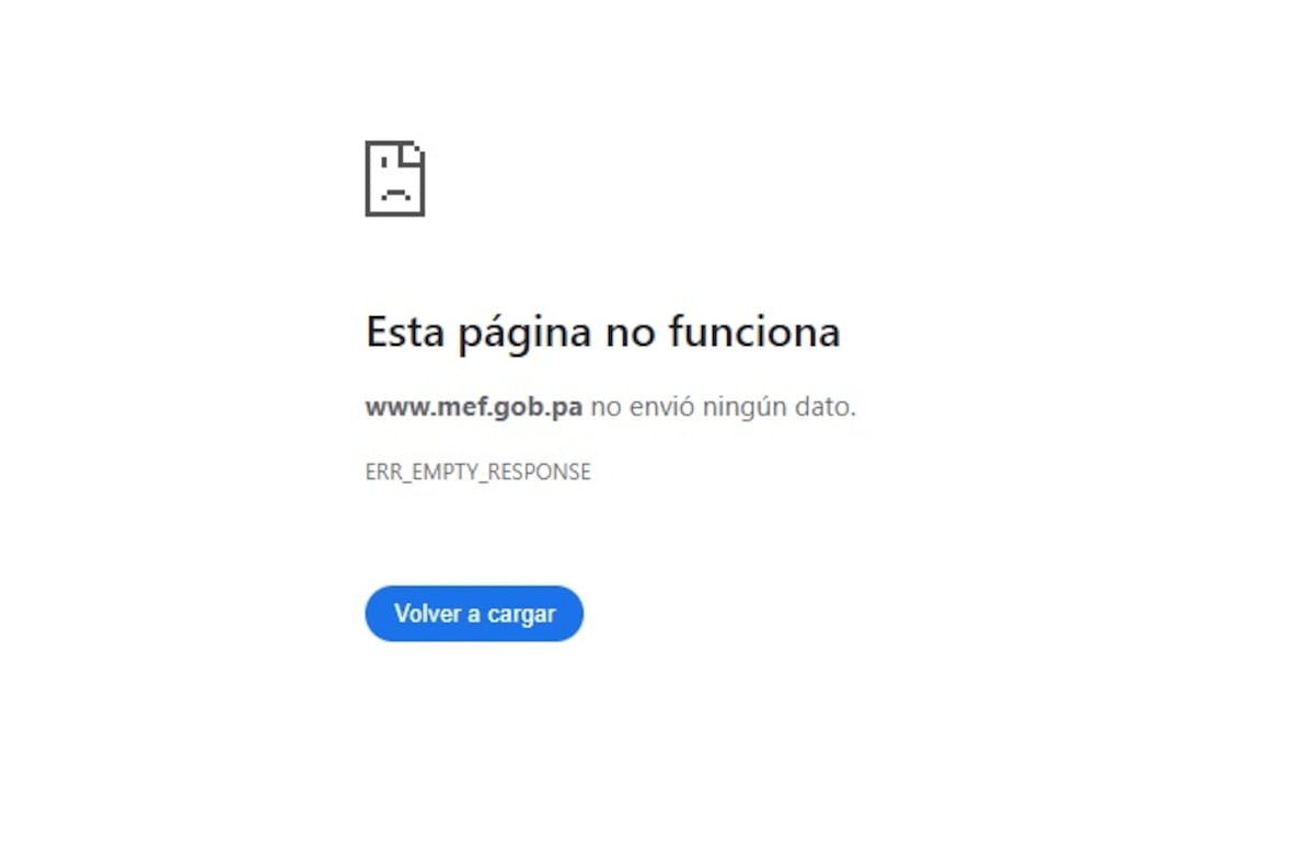 Error tras error: página del MEF para registro de CEPANIM continúa caída este lunes