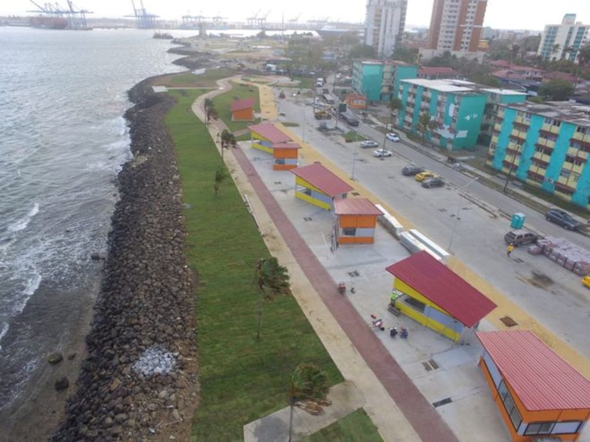 Así se va viendo ahora Colón con el Paseo Marino II. Chequee