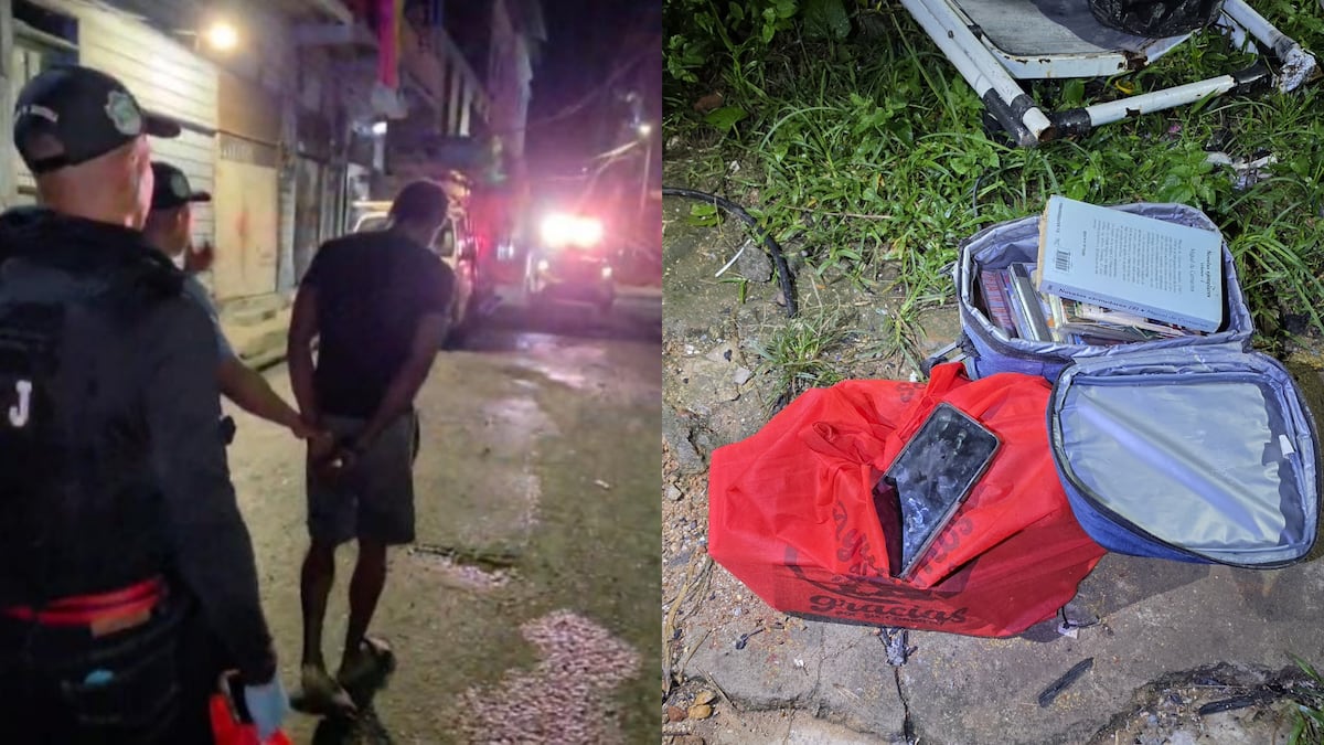 ¡Lo frenaron en seco y lo dejaron sin el botín! Nicaragüense sospechoso de robo a local comercial en Parque Lefevre es aprehendido en Santa Ana + VIDEO
