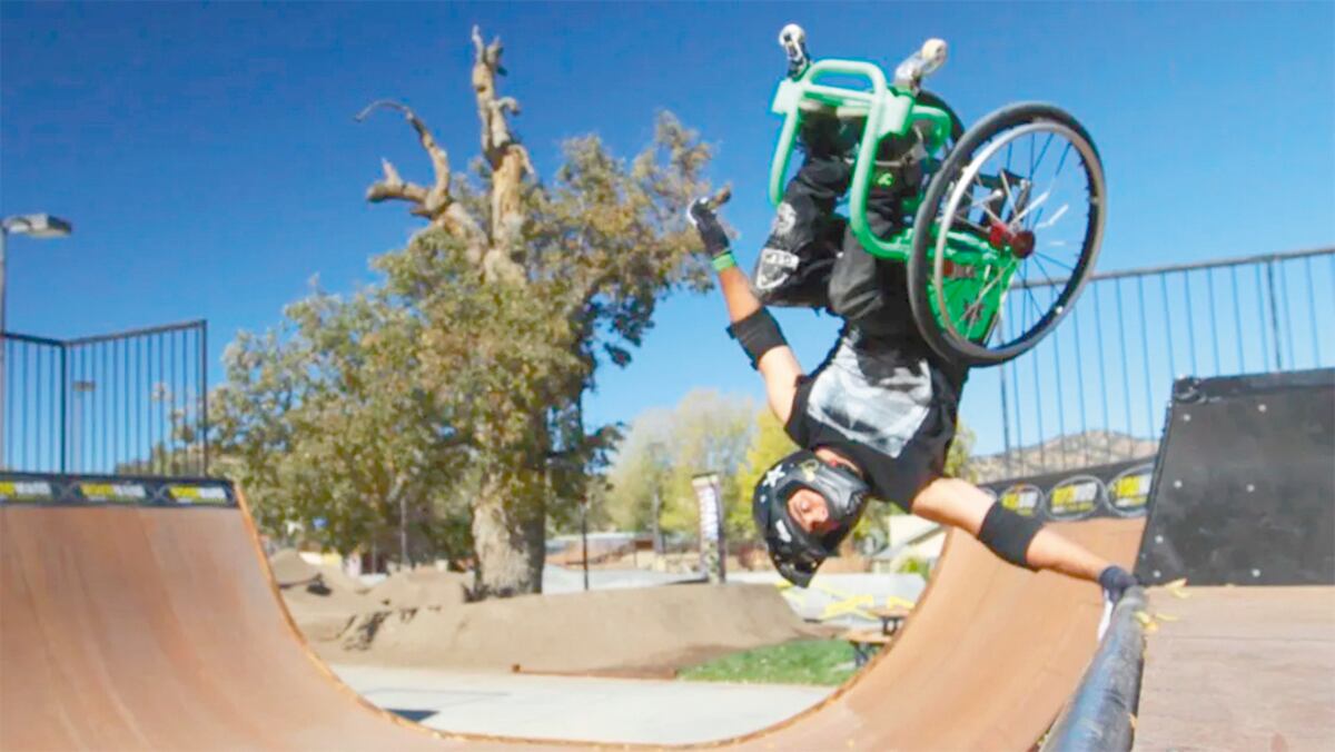 Récords, caídas y triunfos: la inspiradora historia de Aaron Wheelz