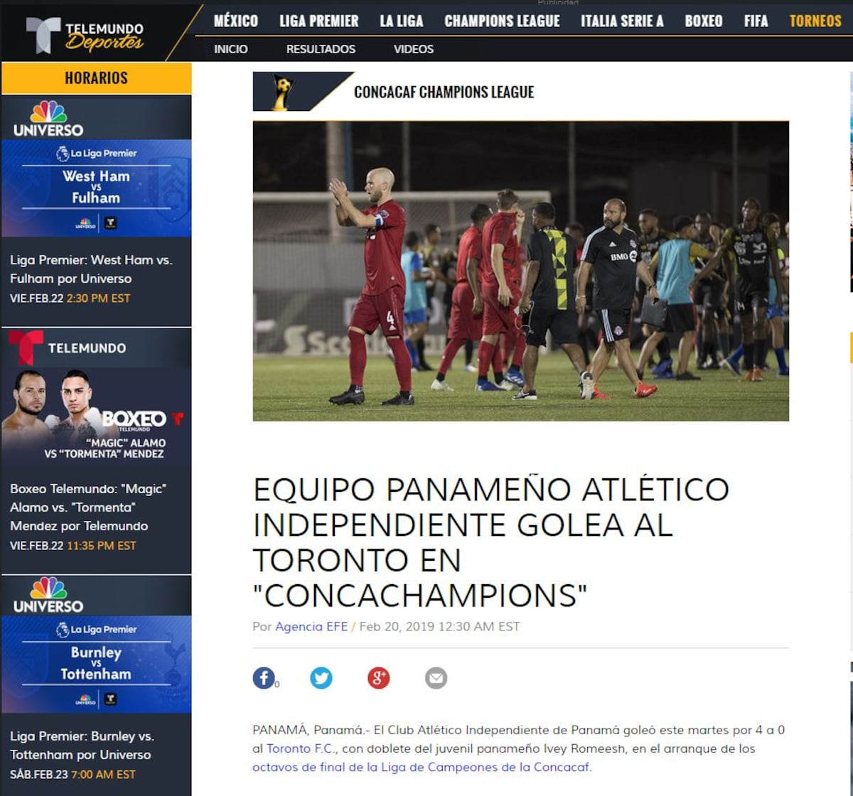 Prensa internacional reacciona a histórica goleada del CAI La Chorrera