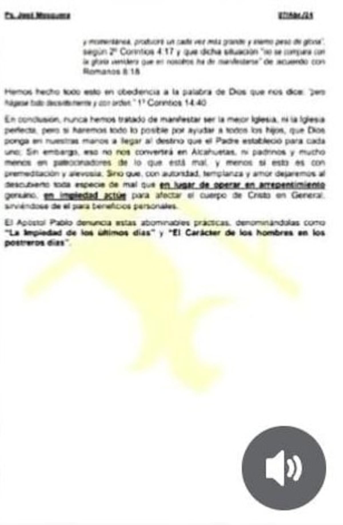 ‘Disciplina sin restauración es castigo’: Pastor José aclara supuesto comunicado sobre ‘Principal’ 