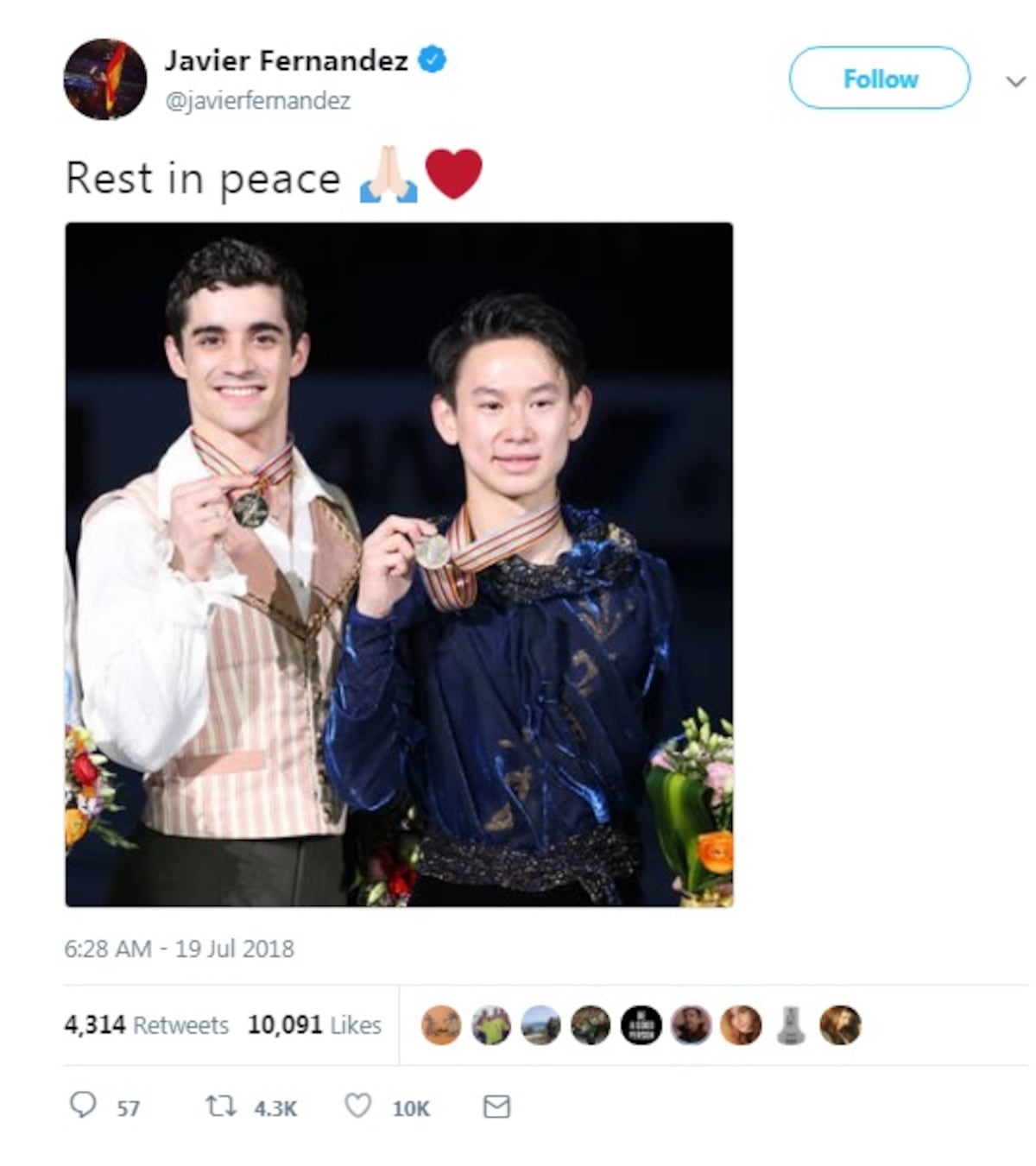 Patinador olímpico ganador de medallas fue apuñalado y murió desangrado