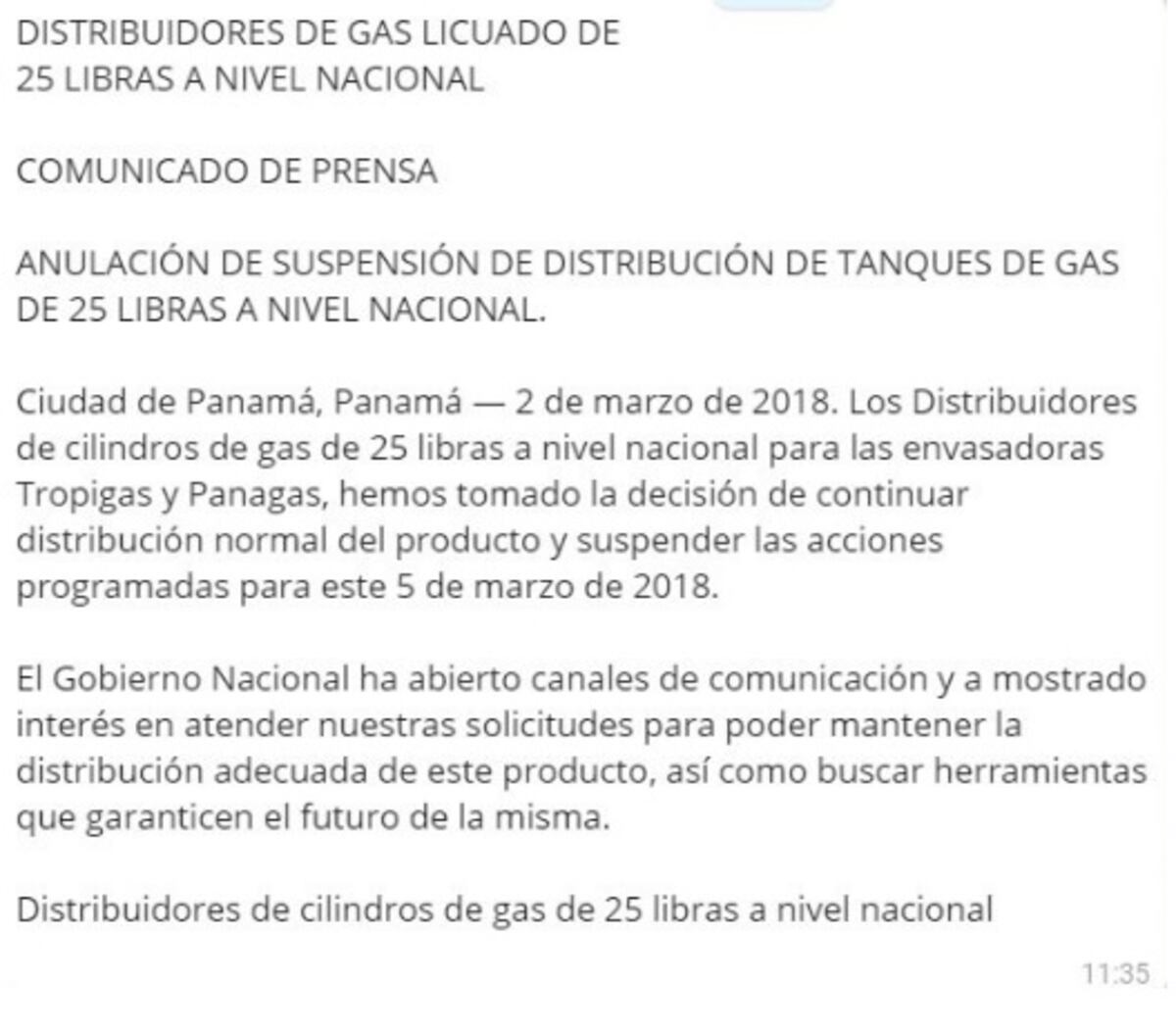 ¡Cancelan paro! Grupo de distribuidores seguirán repartiendo tanque de gas