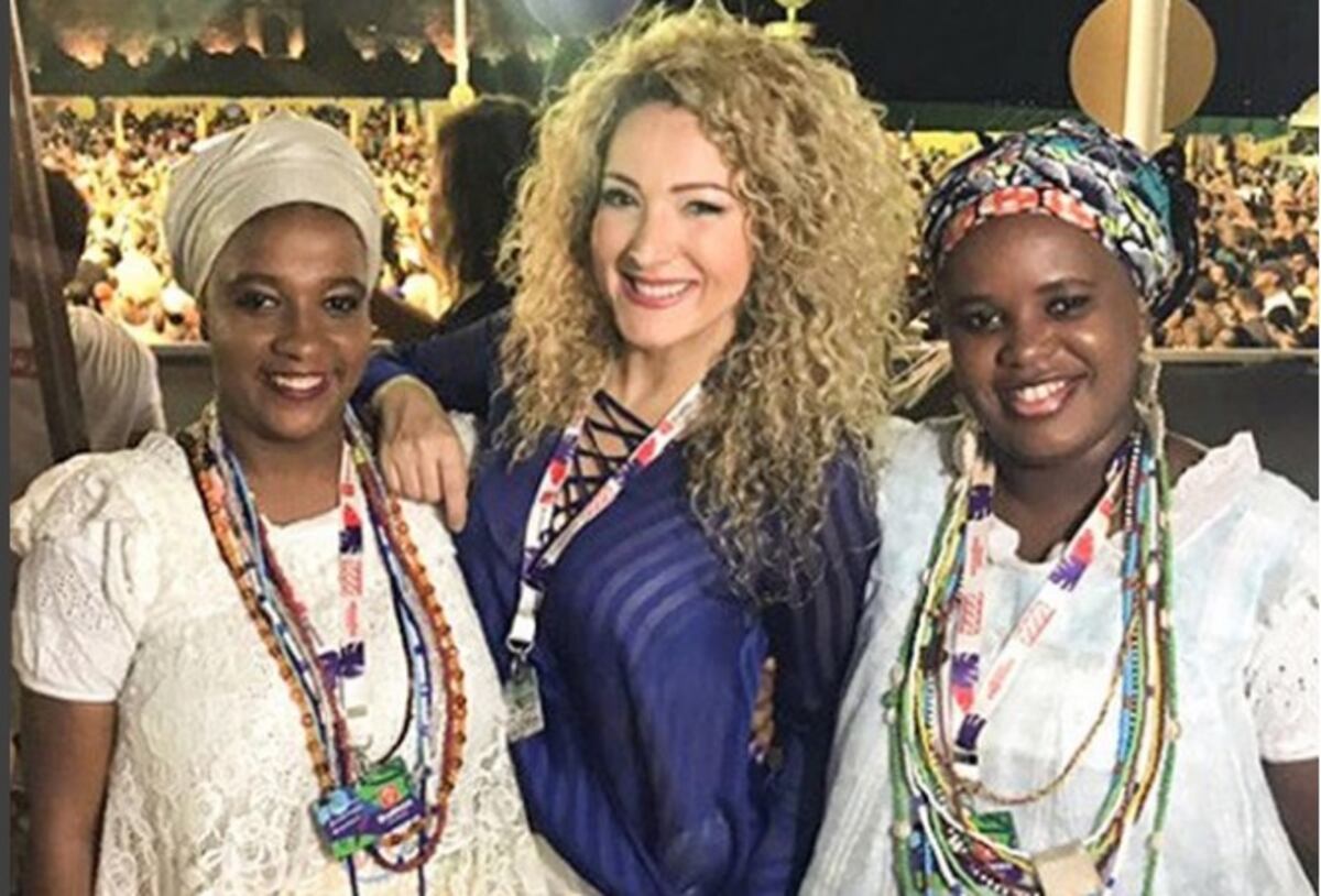 Erika Ender y la escuela de samba Estacio Da Sá hablarán de su show en Río