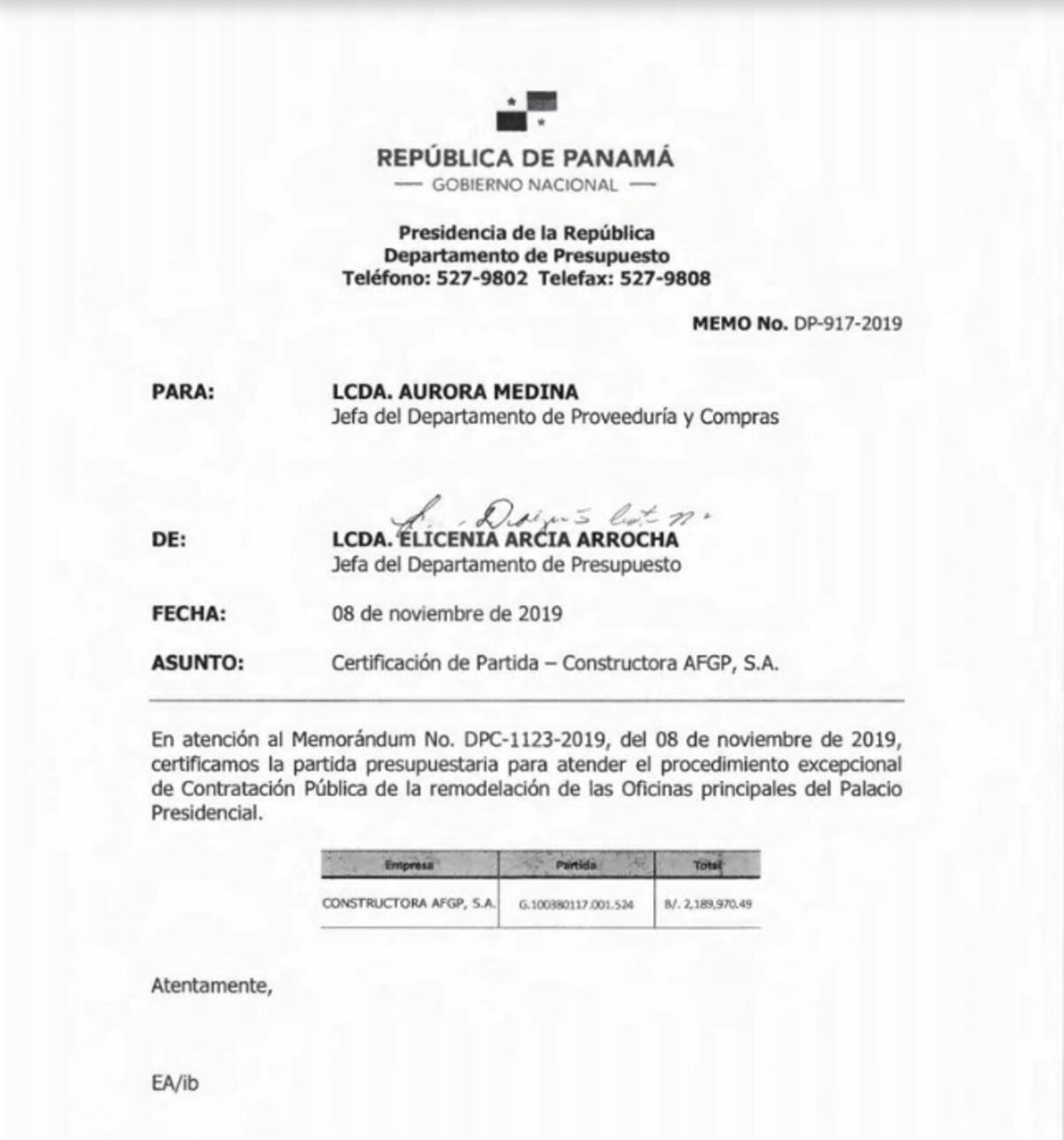 Uy. Contrato directo por $2.1 millones para remodelar oficinas del Palacio de las Garzas
