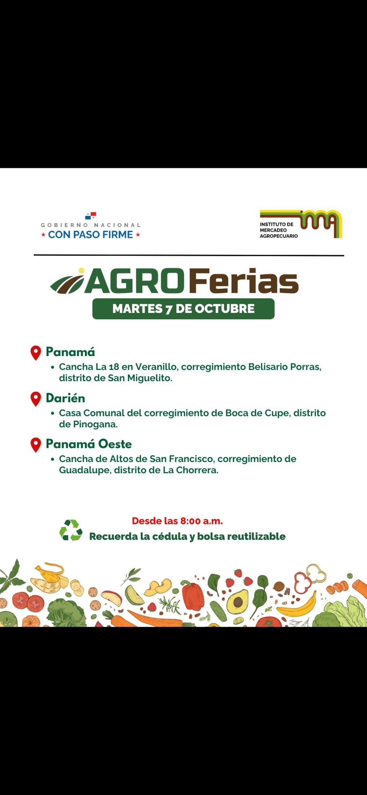 Fechas, lugares y lo que debes llevar. Agroferias del IMA invaden el país esta semana: mira dónde estarán