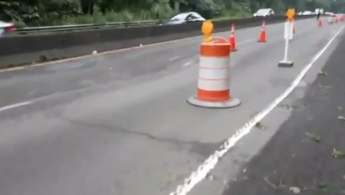 Precaución.Hundimiento en Vía Loma Cová.Cierre total desde Arraiján este viernes