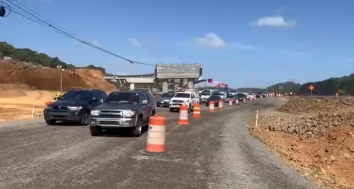 Use la vía Centenario. Trabajos en la Panamericana por Arraiján mantienen el tráfico bastante pesado. Video