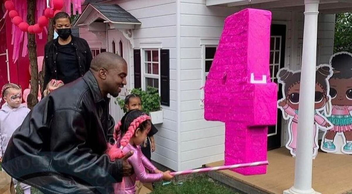 Kanye West acusó a Kim Kardashian de no invitarlo a la fiesta de su hija
