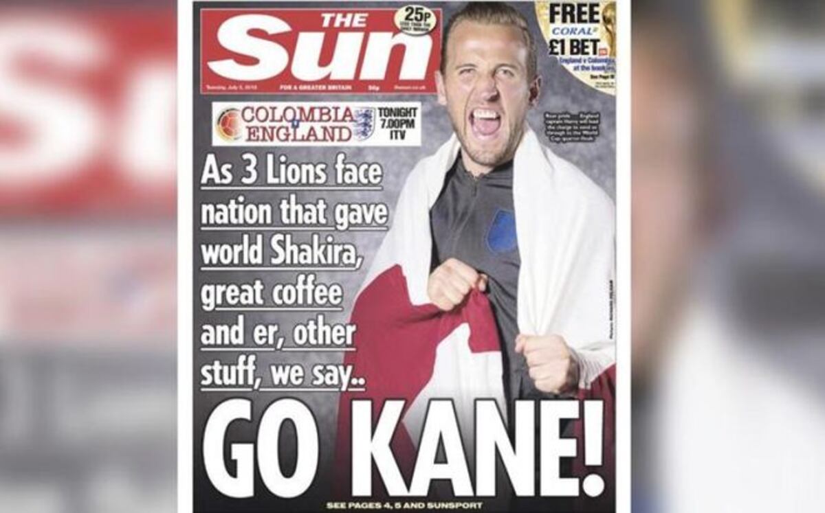 Colombia lamenta portada de tabloide inglés The Sun antes de duelo en el Mundial