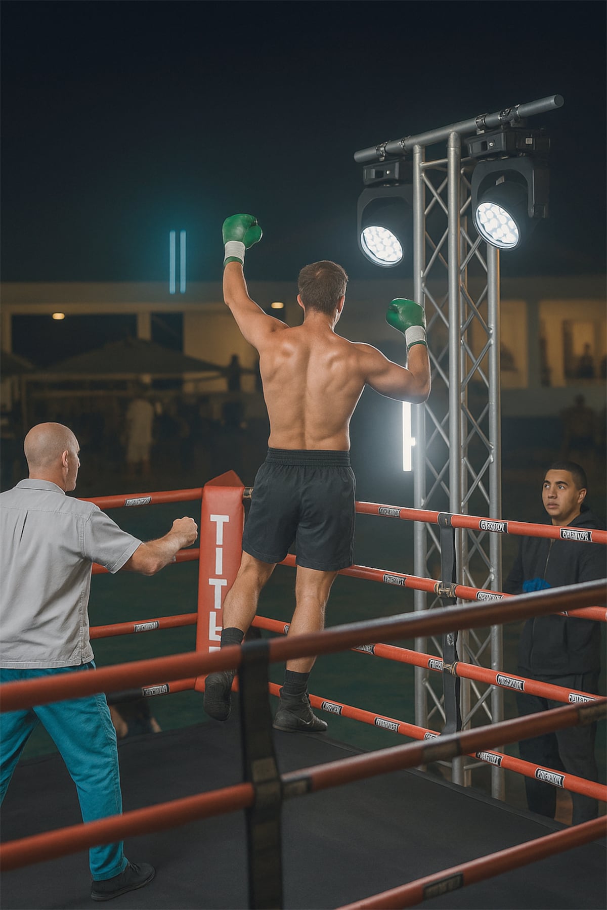 Como de película de terror: celebraba su victoria y casi muere electrocutado