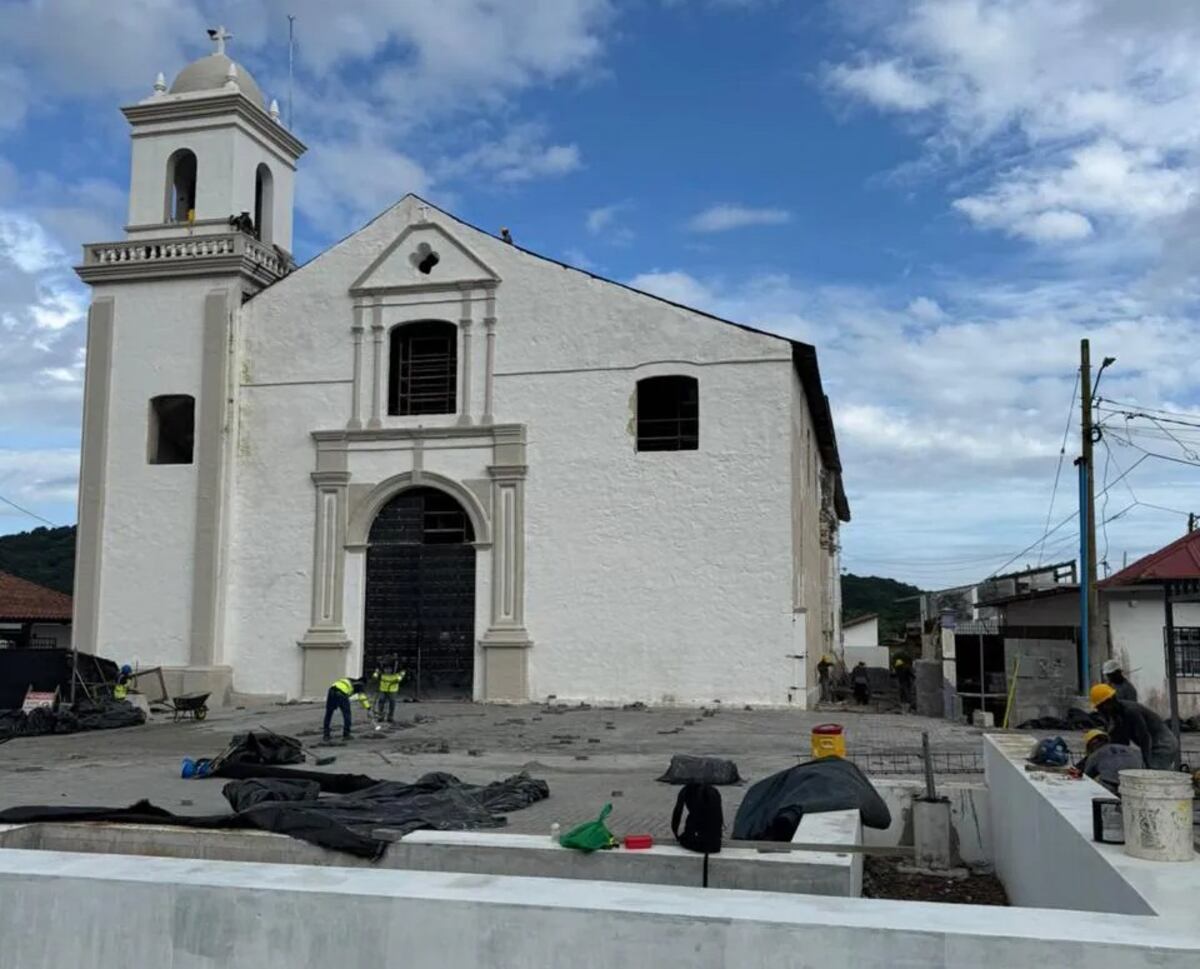 Cristo Negro de Portobelo: así avanza la restauración de la iglesia de San Felipe