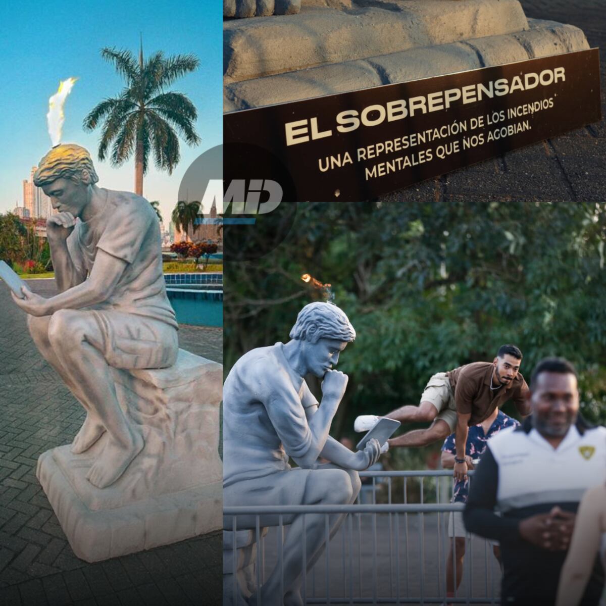 ¡Impactante! Se devela el origen de la estatua del pensador en la Cinta Costera