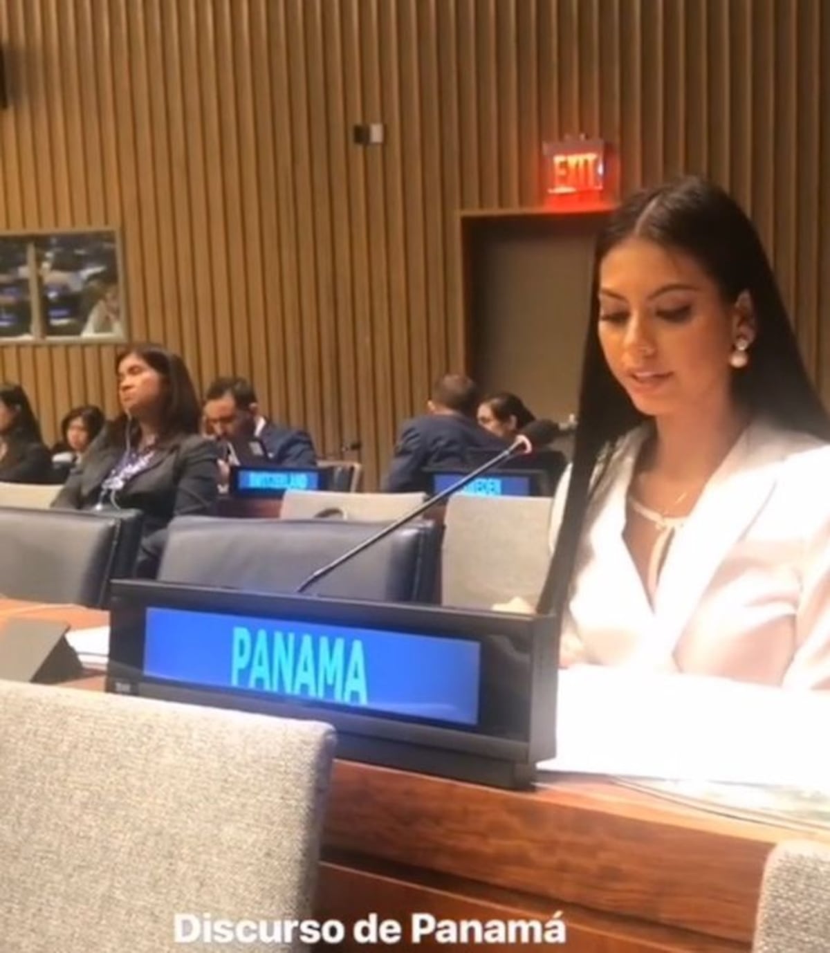 Señorita Panamá Montezuma vuelve a la ONU y comparte con Rigoberta Menchú. Video