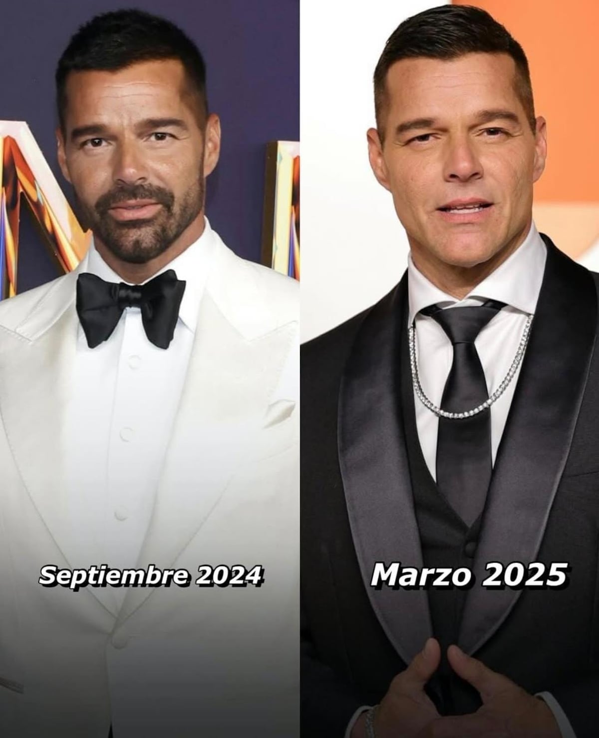 ¡Ricky Martin, más guapo que nunca! Así es la comparación del 2024 al 2025