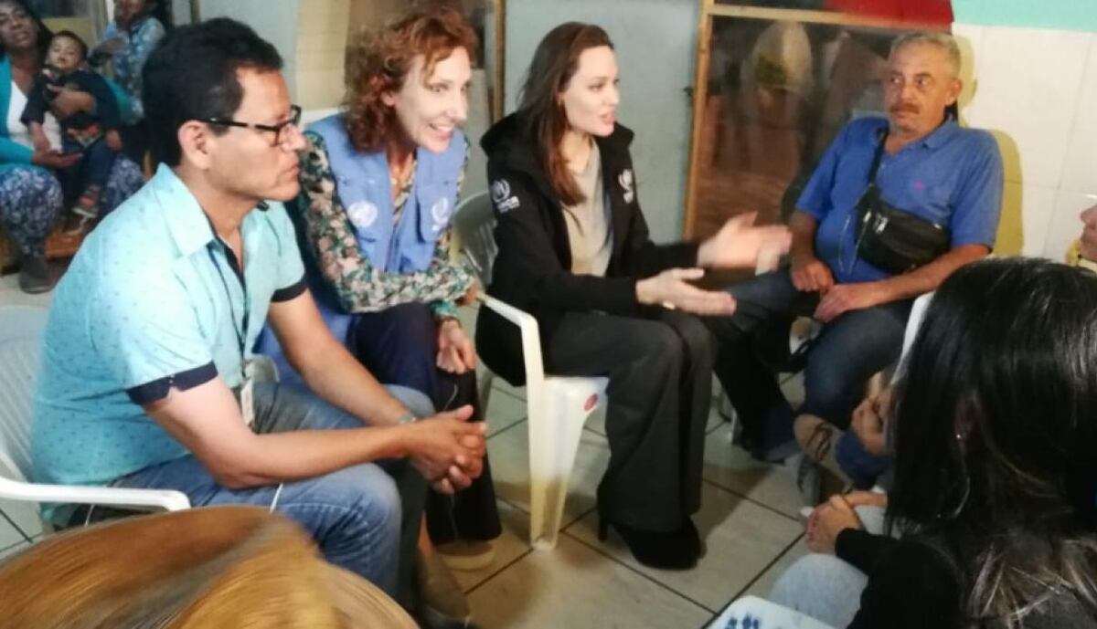 Angelina Jolie viaja hasta Perú preocupada por los refugiados venezolanos