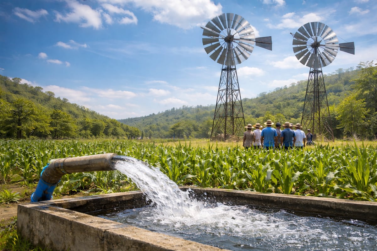 Molinos de viento ayudarán a productores de Coclé a enfrentar la escasez de agua
