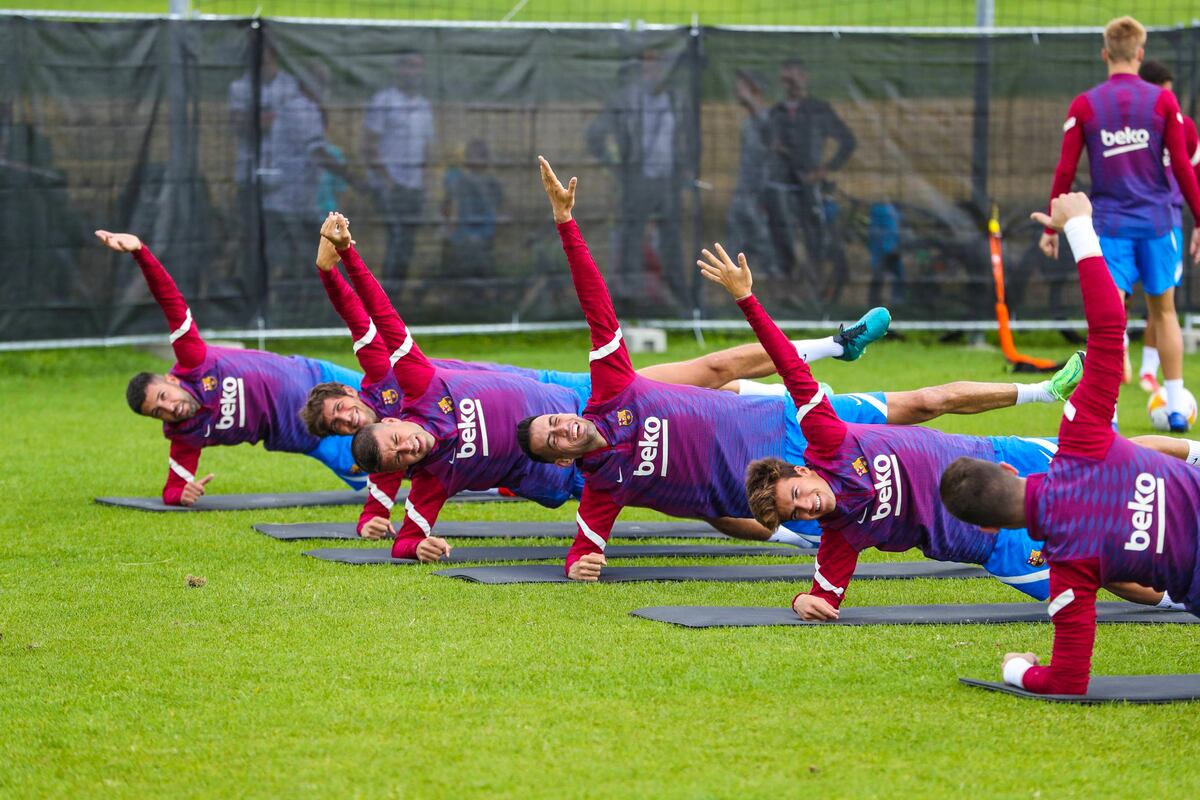 El Barça completa su primer día en Alemania con otra sesión por la tarde