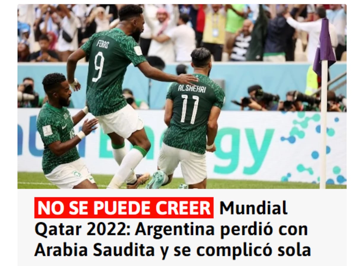 Incredulidad y lamentos. Diarios argentinos lloran la derrota de la albiceleste