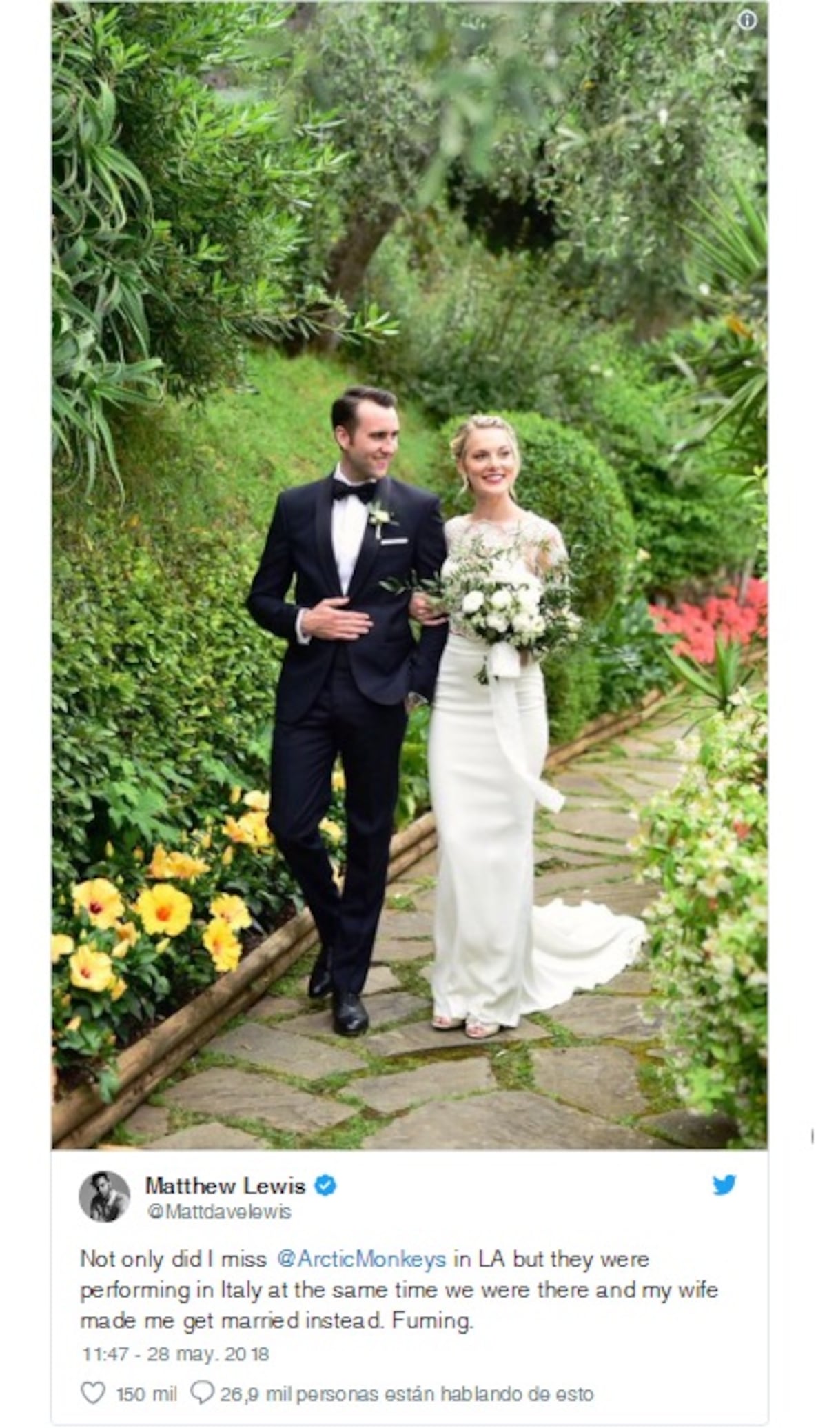 Actor de la saga de 'Harry Potter' se casa en secreto