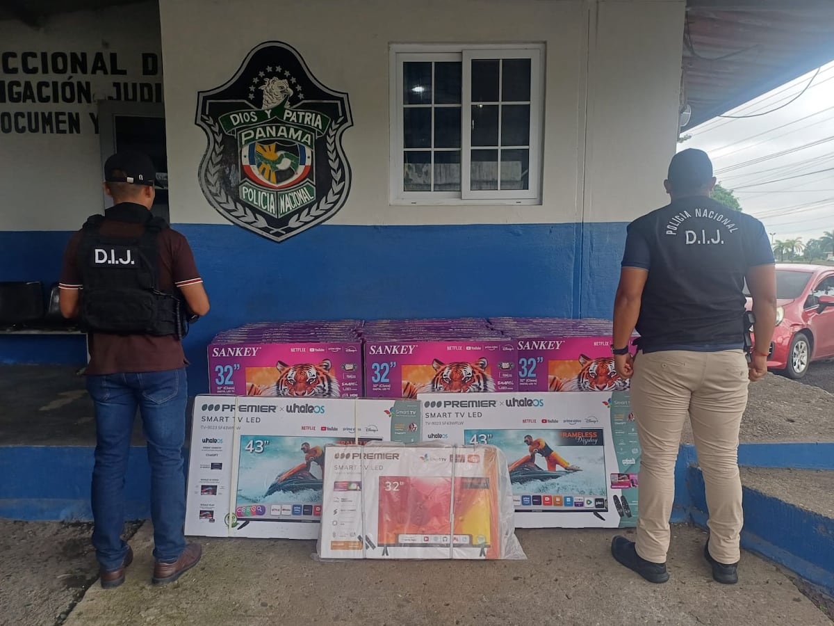 ¡Con el plasma ajeno! Pillan casas llenas de TVs robados en Panamá Este