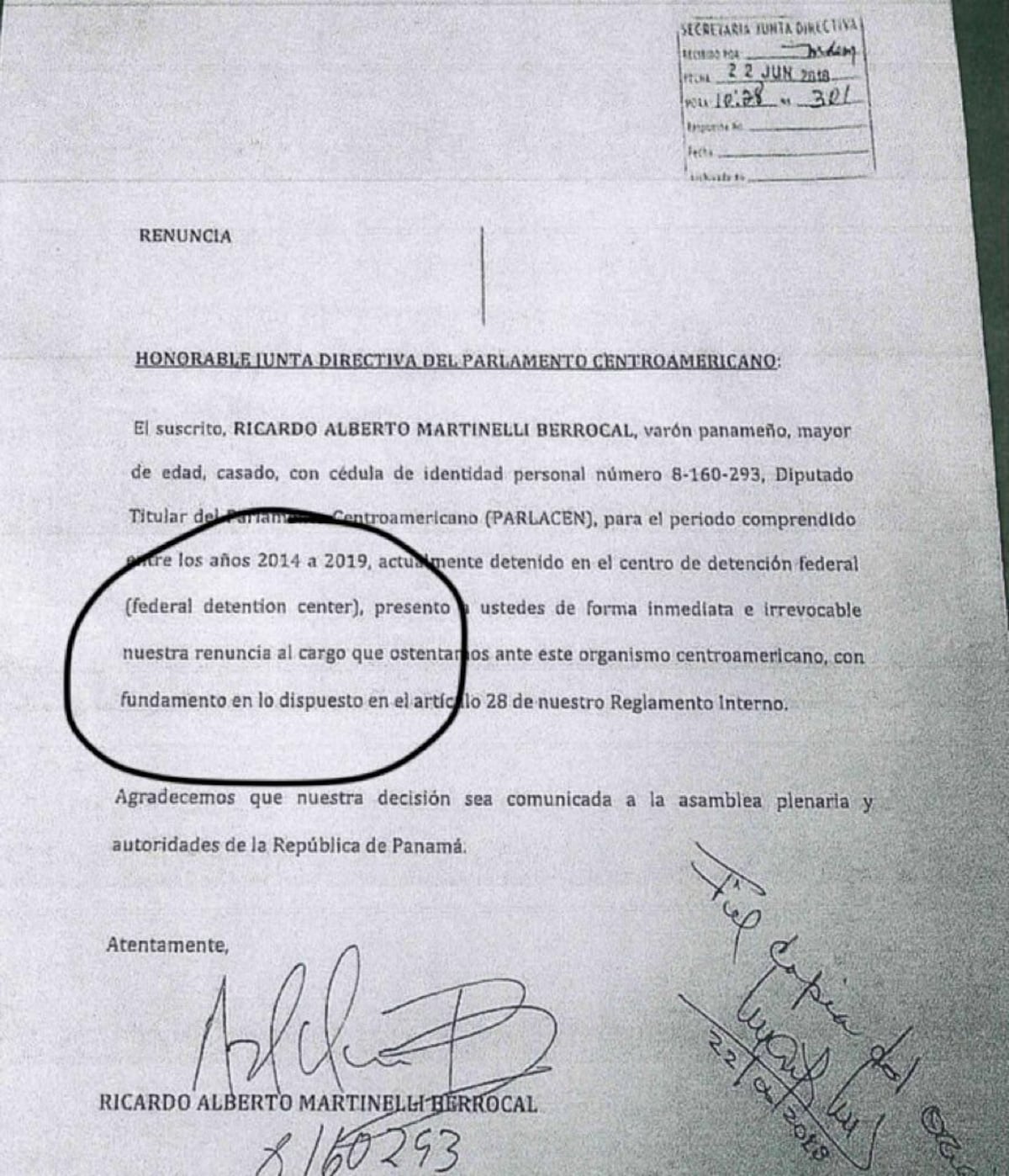 Audiencia a Martinelli va este lunes, pese a su huelga de hambre