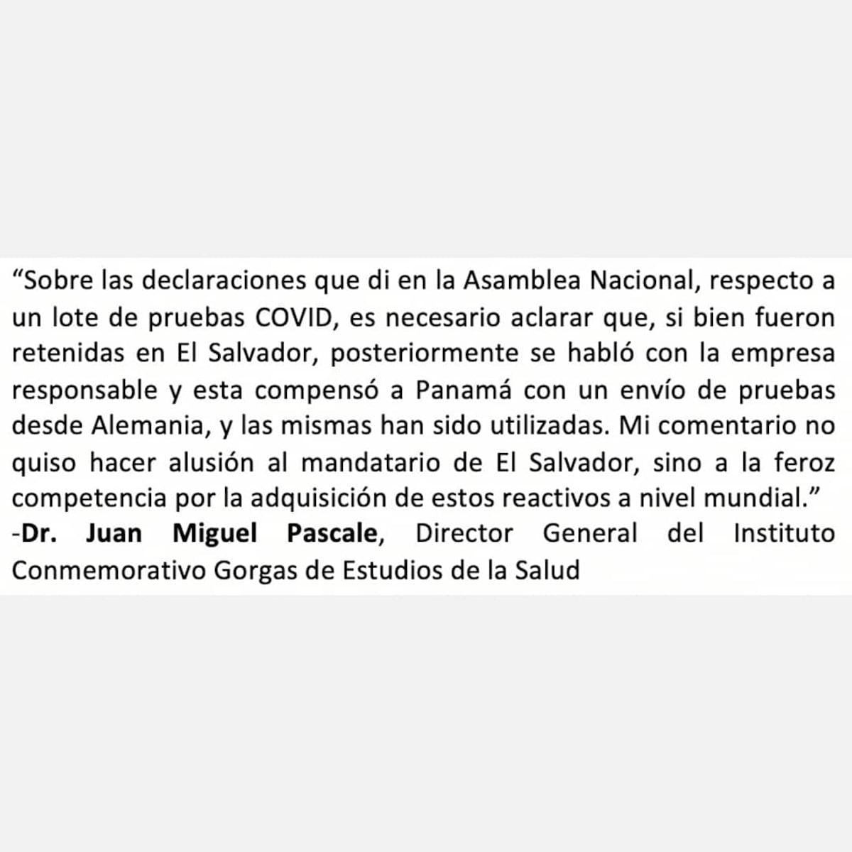 Bukele responde a señalamientos de haberse quedado con pruebas covid-19 de Panamá e inaugura hospital más grande de Latinoamérica