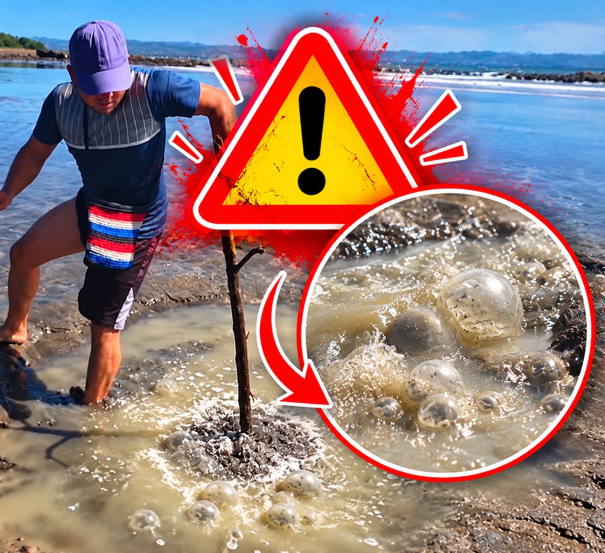 Exclusiva | ¿Burbujas, agua caliente y lodo en la playa? Experto advierte por qué no debes meterte en estas zonas tras un terremoto