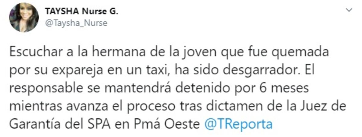 Quemada viva. Niñas de la mujer que fue incendiada por su ‘ex’ en el taxi, vieron todo y le echaban agua