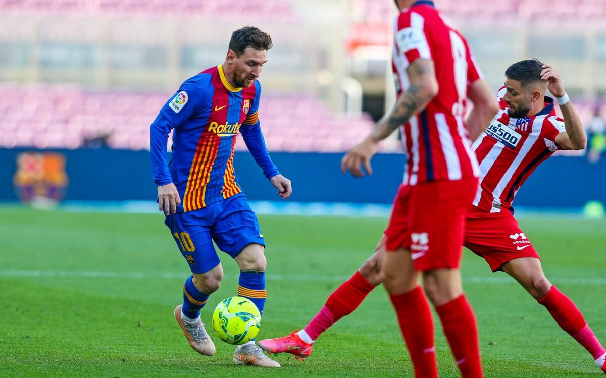 Atlético Madrid y FC Barcelona empatan 0-0 en el Camp Nou