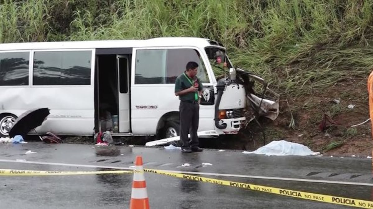 El conductor del bus que se accidentó en El Salao de Chiriquí enfrenta cargos
