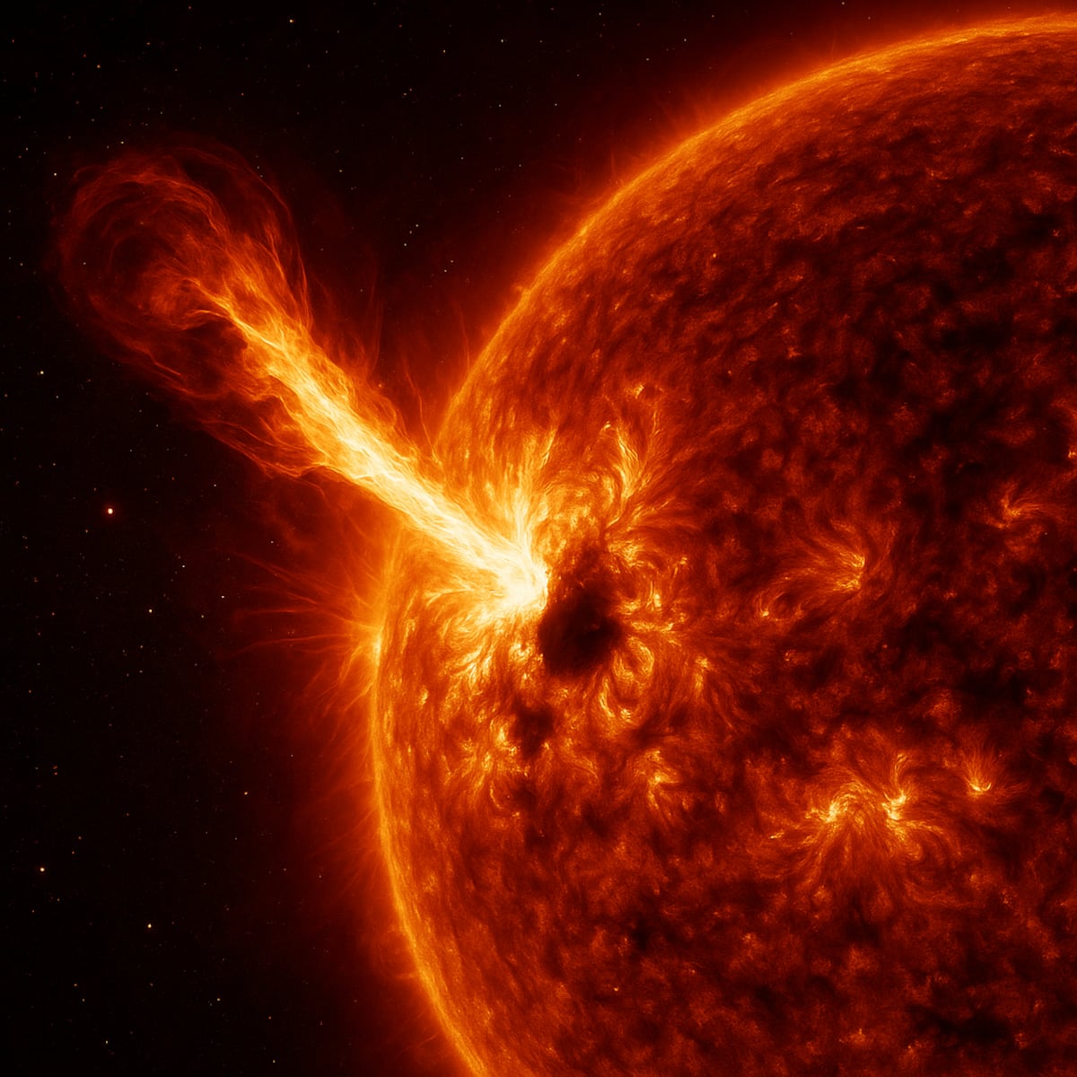 ¡El Sol anda furioso! Llamarada solar sacude la Tierra, es la más potente registrada este año 2025