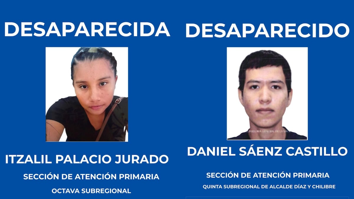 Desaparecieron sin dejar rastro: buscan a Itzalil Palacio en Las Garzas y a Daniel Sáenz en Mocambo Arriba