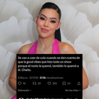 ¡BOMBA! Sasha Nikyta tiró un ‘picantito’ en X tras comentario sobre supuesta infidelidad: ‘Más vale que venga con pruebas’ y desató tremendo revulú