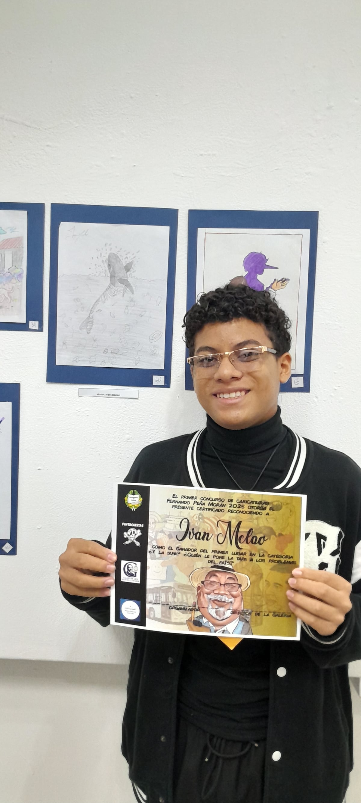 ¿Y la tapa? Jóvenes caricaturistas le meten trazo y picante al arte en homenaje a Fernando Peña Morán