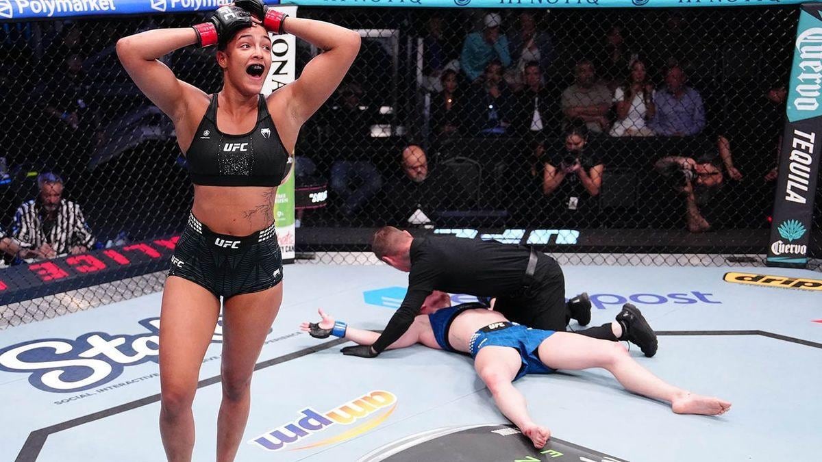 Alice Pereira sorprende en UFC con potente nocaut sobre Hailey Cowan