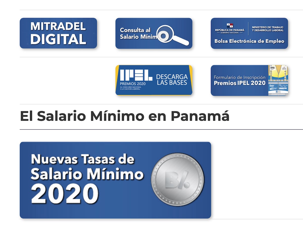 Consulte su tasa del salario mínimo a través de la página web de Mitradel