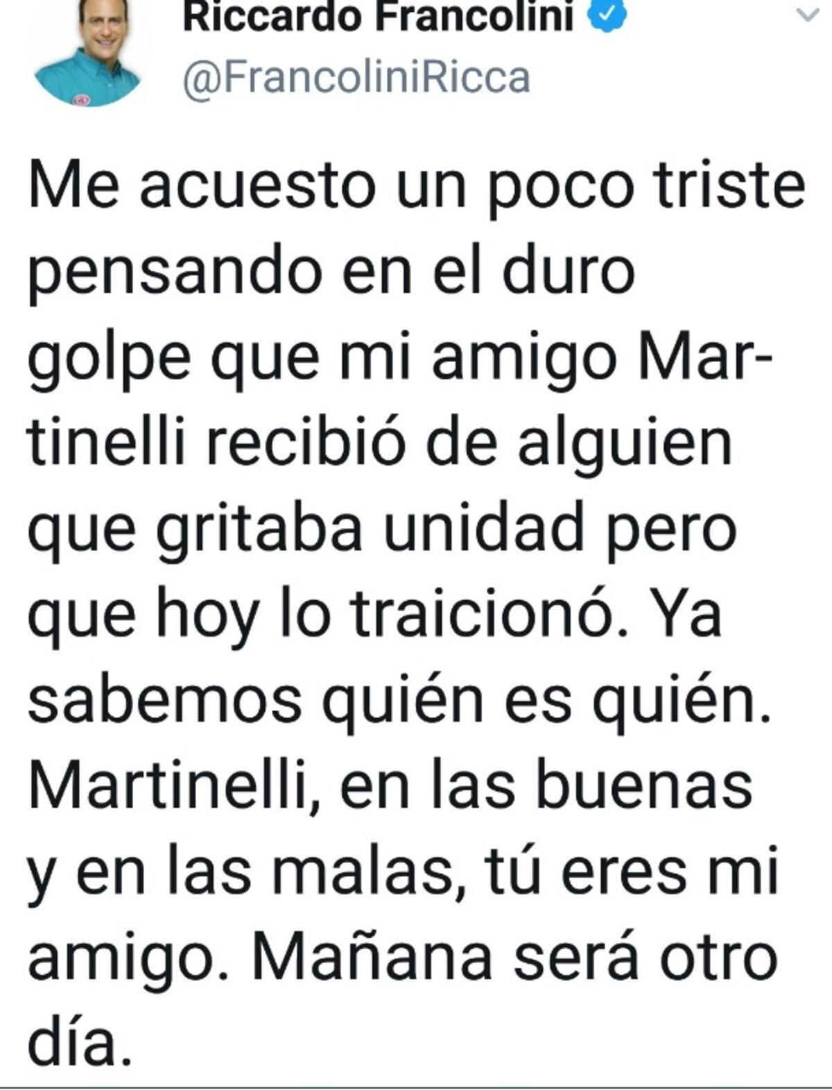 Luego de la renuncia como candidato a Francolini le llueven las críticas