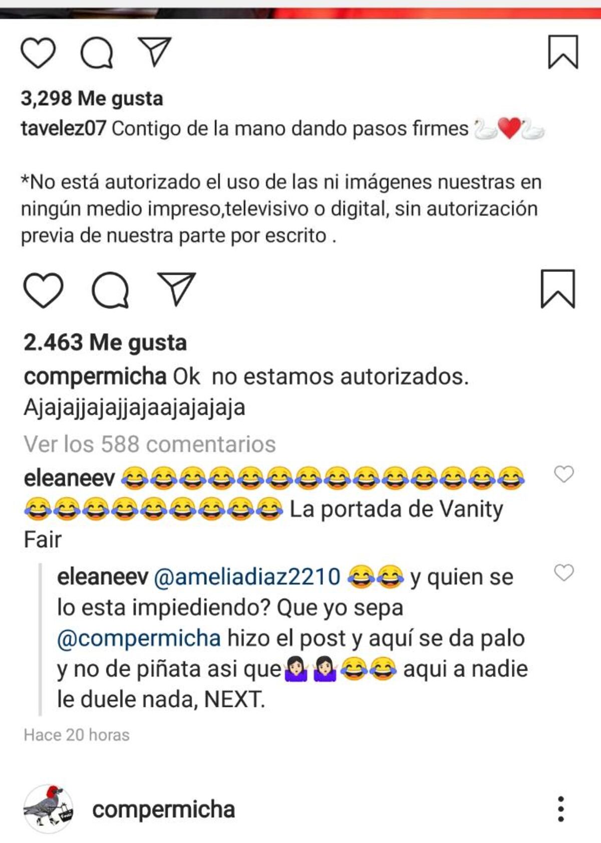 ‘Stop, weremine’. Ex de Yemil reacciona a la decisión de Tatiana de que le pidan permiso para usar sus fotos