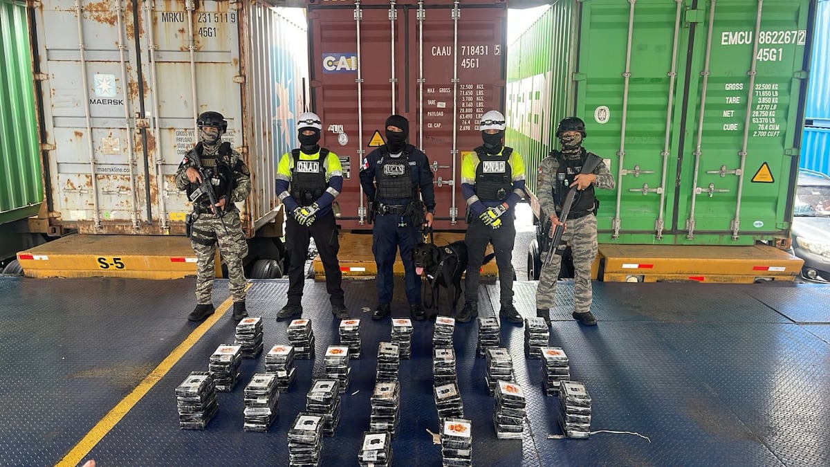 Hallan 181 paquetes de presunta droga en contenedores portuarios