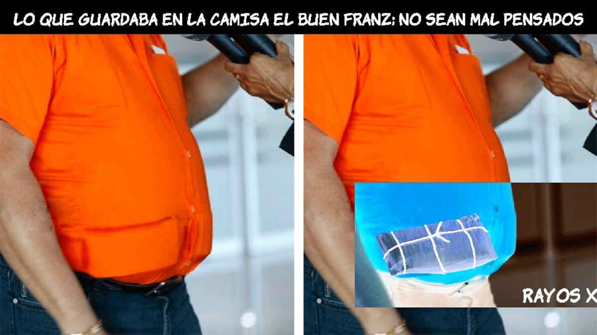 ¡MALÉVOLOS! Franz Wever asegura que no eran billetes en su cintura era una faja