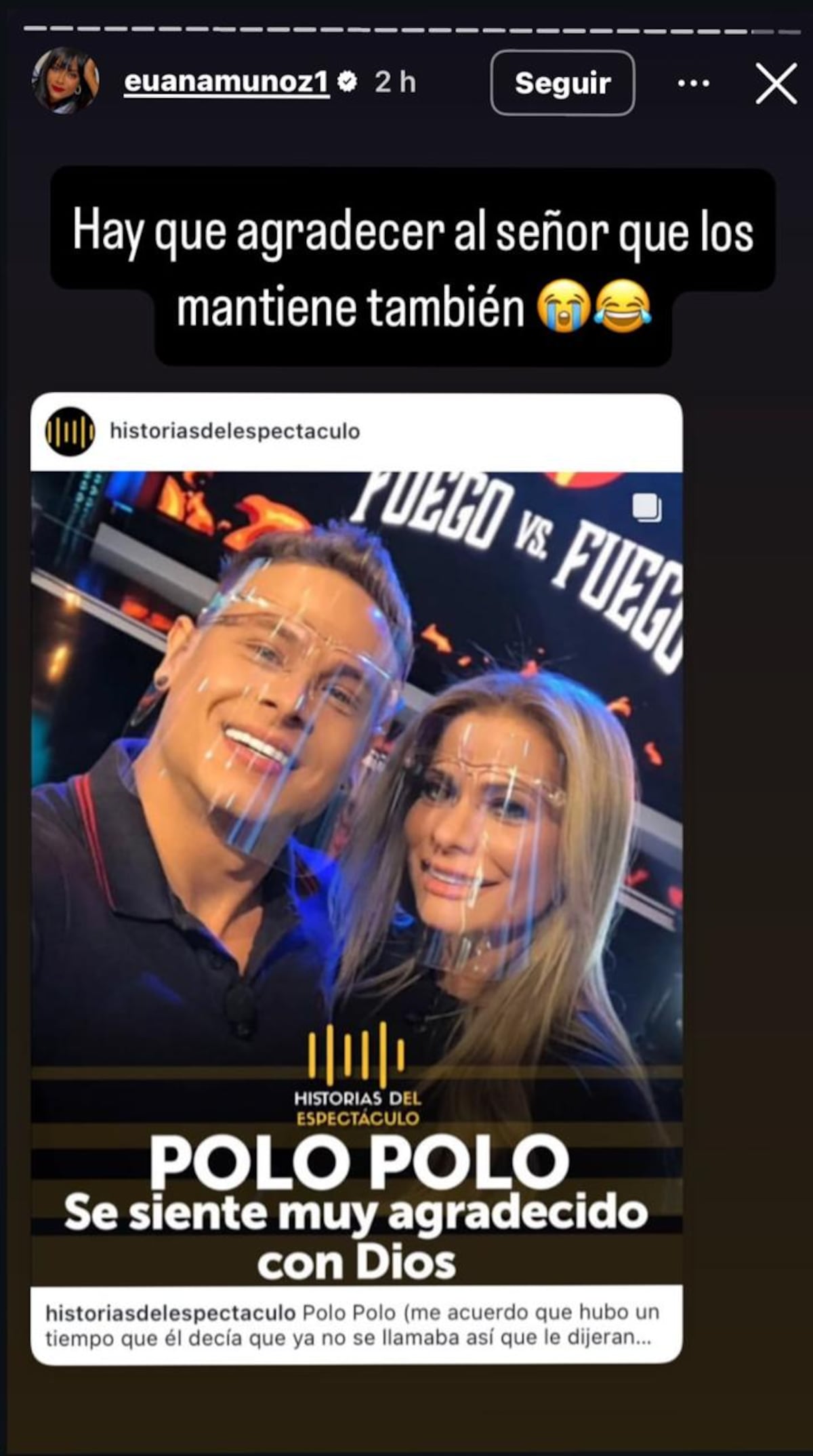 Bomba termonuclear. Euana a Polo Polo: ‘¿Y al viejito que los mantiene quien le agradece?’