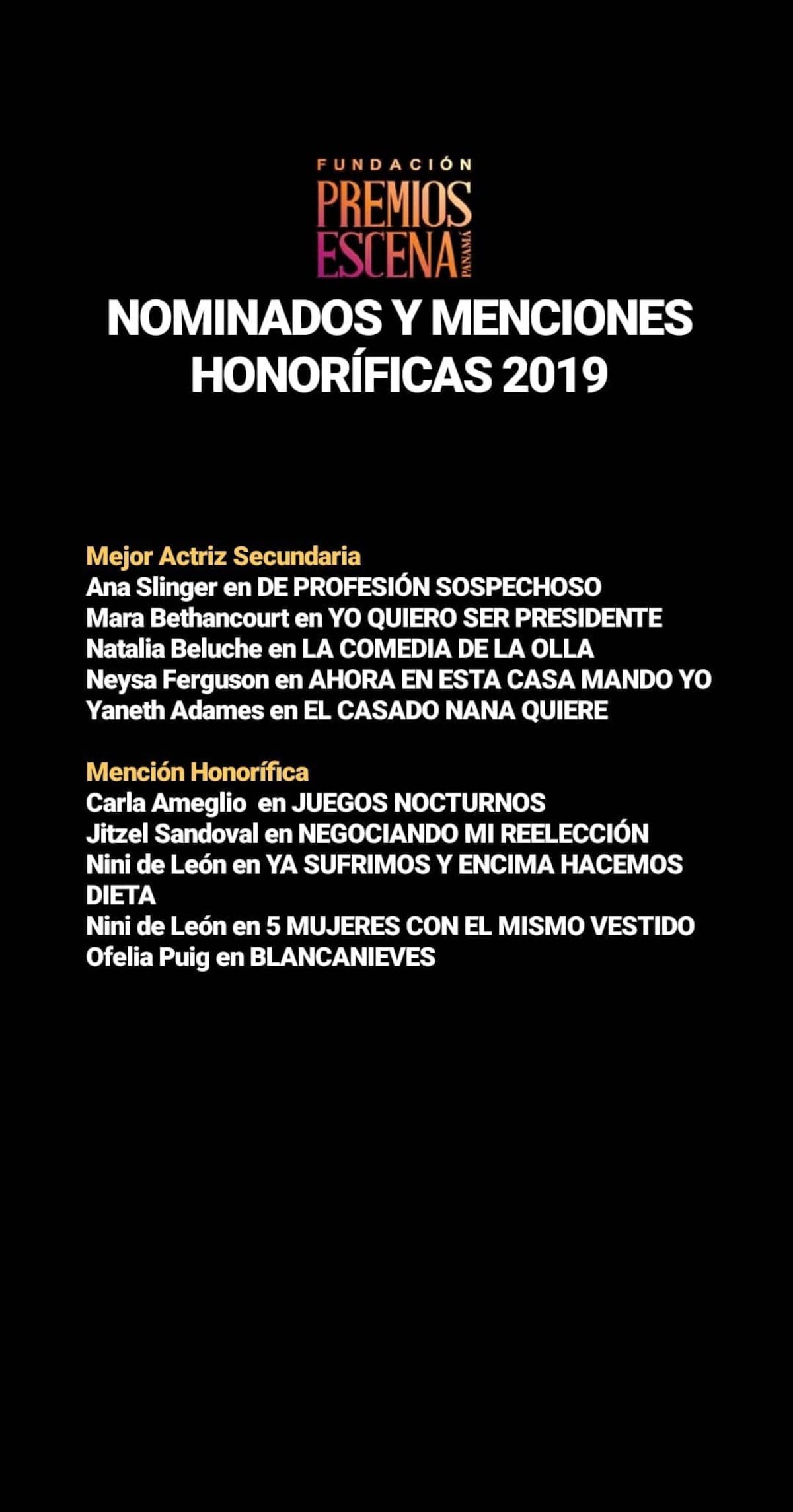 Este domingo premian a lo mejor del teatro en Panamá de manera virtual. Hasta caras de TV compiten. Entre gratis