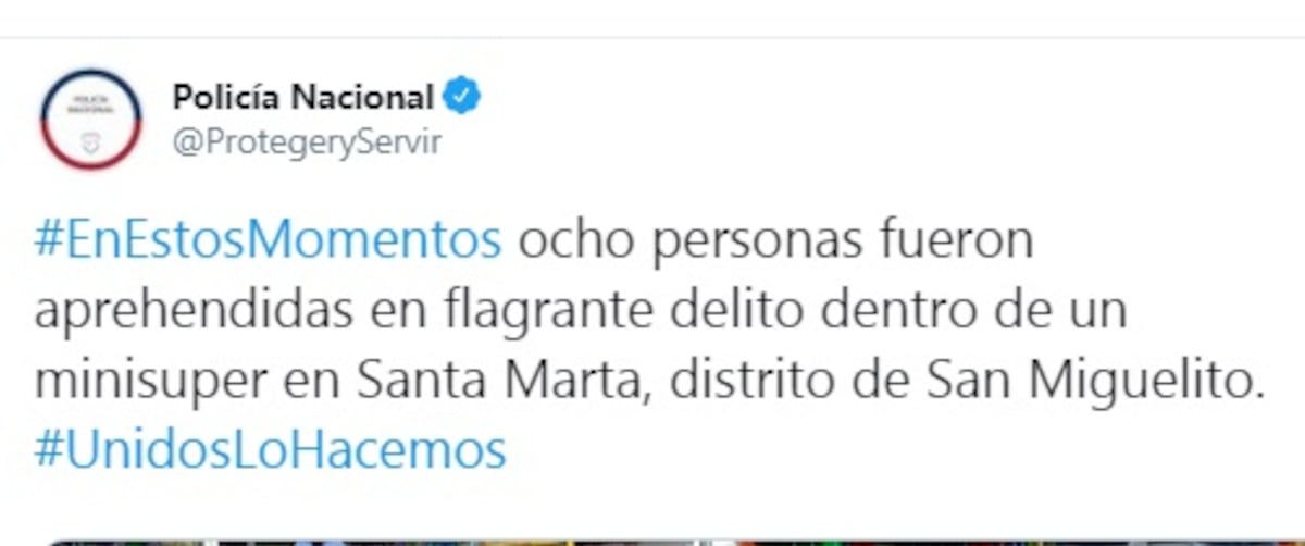 La gente se está saliendo de control. Ingresaron a saquear minisúper en Santa Marta. Los capturan